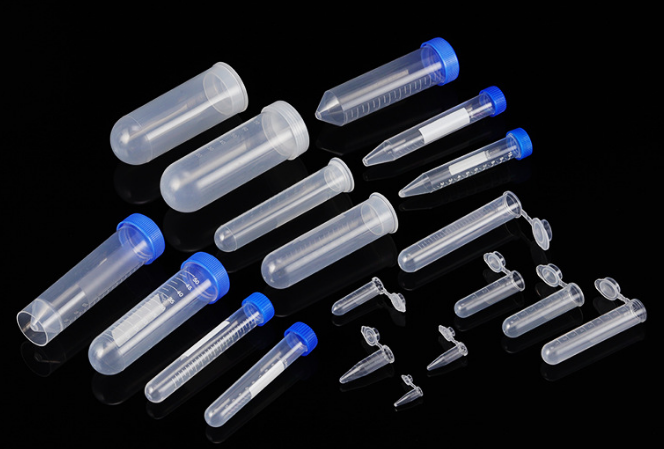 Centrifuge Tube Disposable Plastic Centrifuge Tube Conical Bottom or Round Bottom Screw Cap Transparent Plastic Graduated Test Tube 1000/500/200tubes
