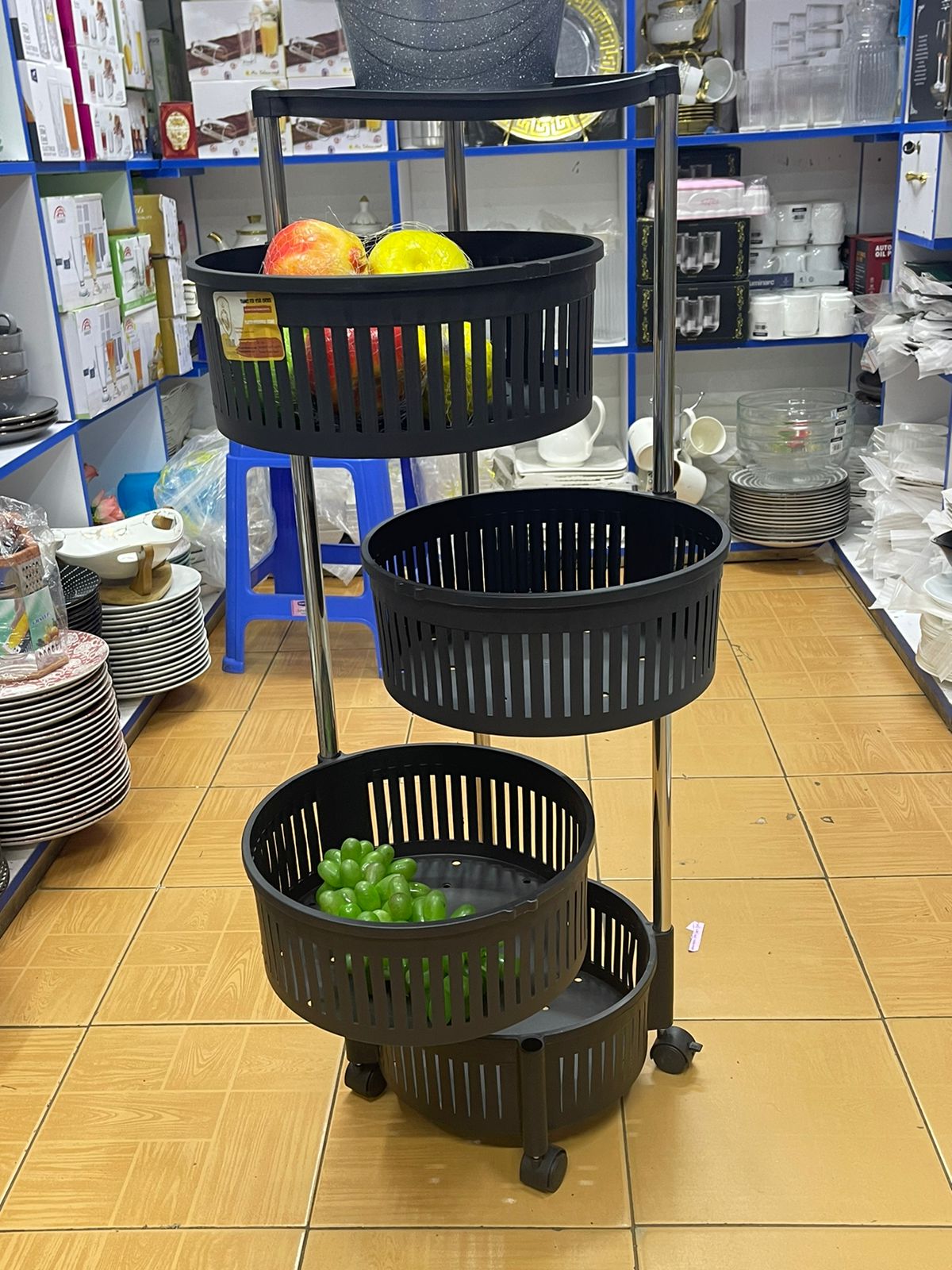 4 Tier Rotating Storage Rack