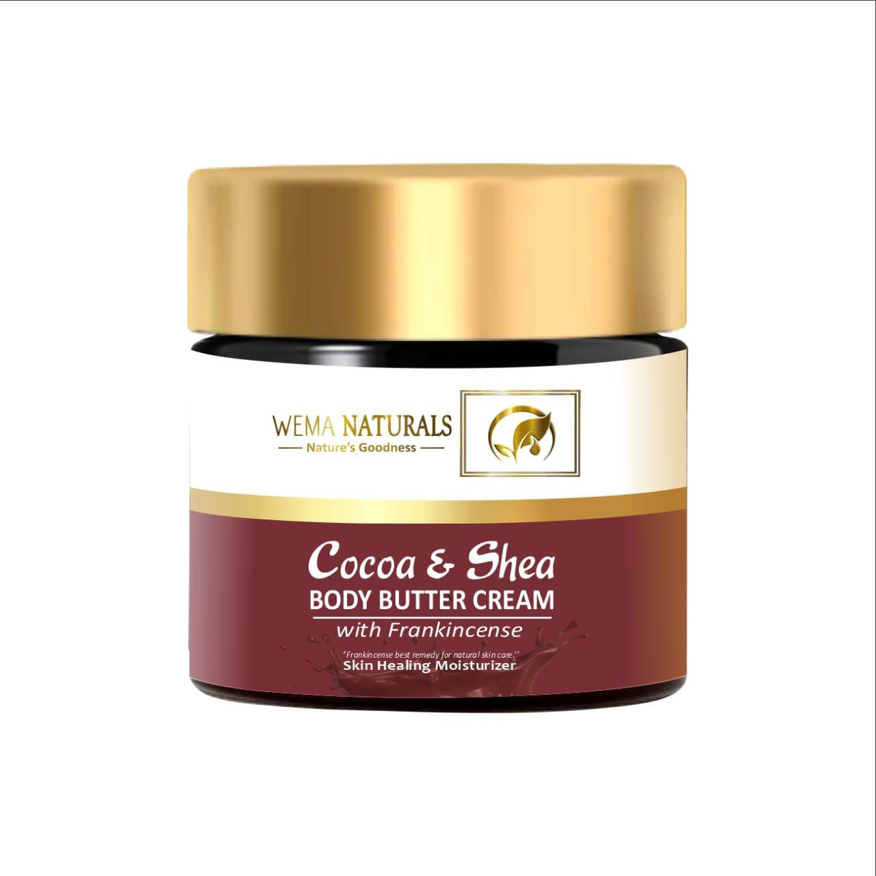 Cocoa and shea butter body cream with frankincense 200g - Rich in vitamin A, E, F+ fatty acids.