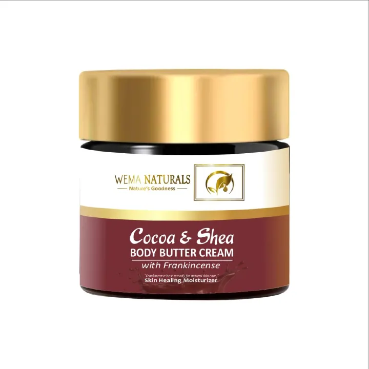 Cocoa and shea butter body cream with frankincense 200g - Rich in vitamin A, E, F+ fatty acids.