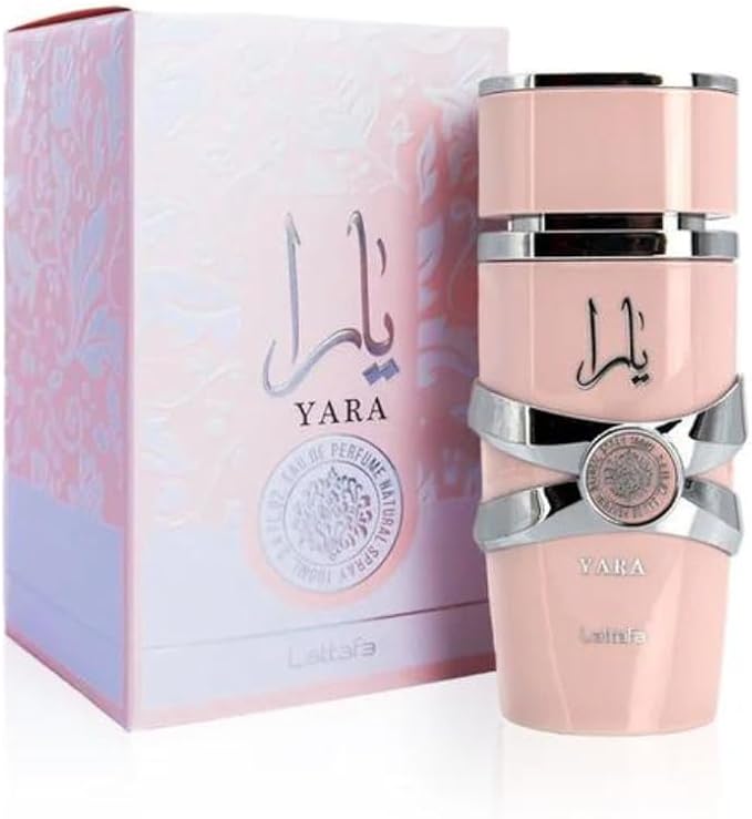 Lattafa Perfume 1pc: KHAMRAH YARA PINK YARA TOUS YARA MOI ASAD Let your fragrance do the talking. Elevate your essence, seize the luxury life with YARA, a symphony of sophistication and grace.