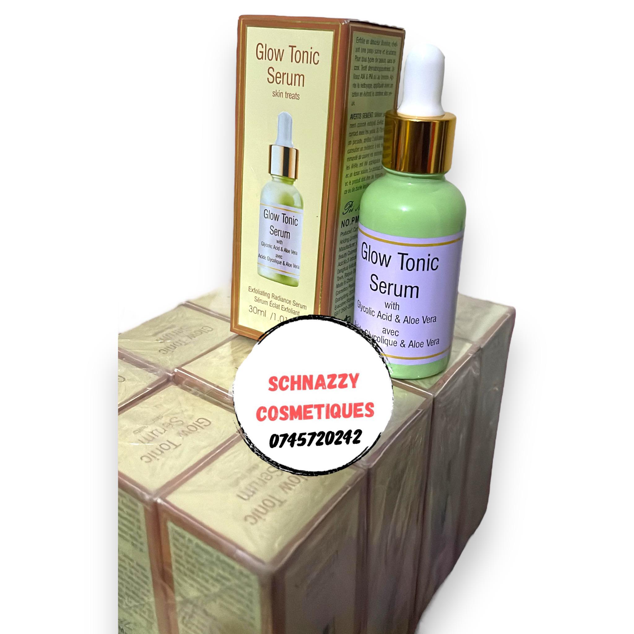 Roushun Skin Treats Glow Tonic Serum with Glycolic Acid & Aloe Vera Exfoliating Toning Radiance Serum 30ml