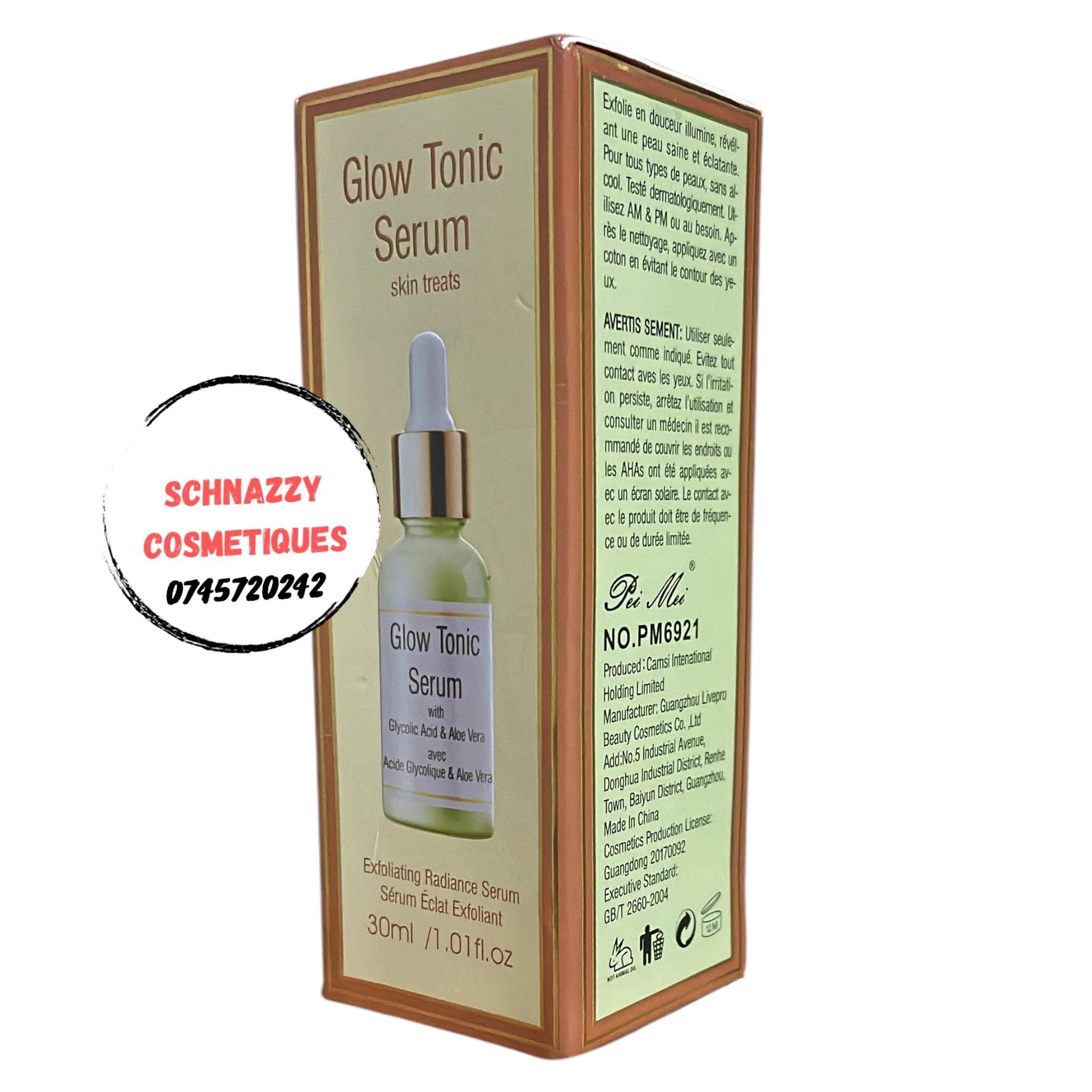 Roushun Skin Treats Glow Tonic Serum with Glycolic Acid & Aloe Vera Exfoliating Toning Radiance Serum 30ml