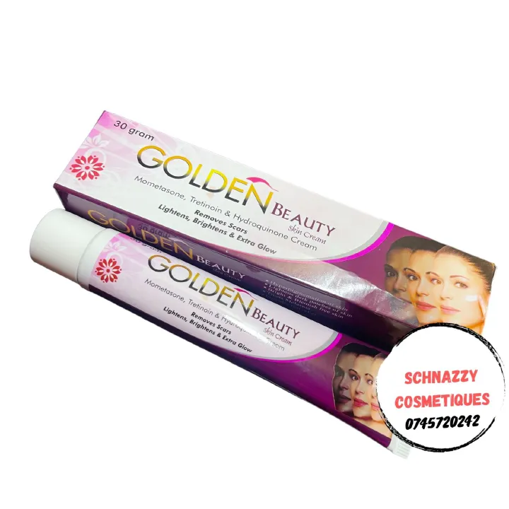 Golden Beauty Acne Spots Scars Hyperpigmentation Melasma Dark Under Eye Suntan Removal Cream Tretinoin Mometasone Hydroquinone 10 days Cream