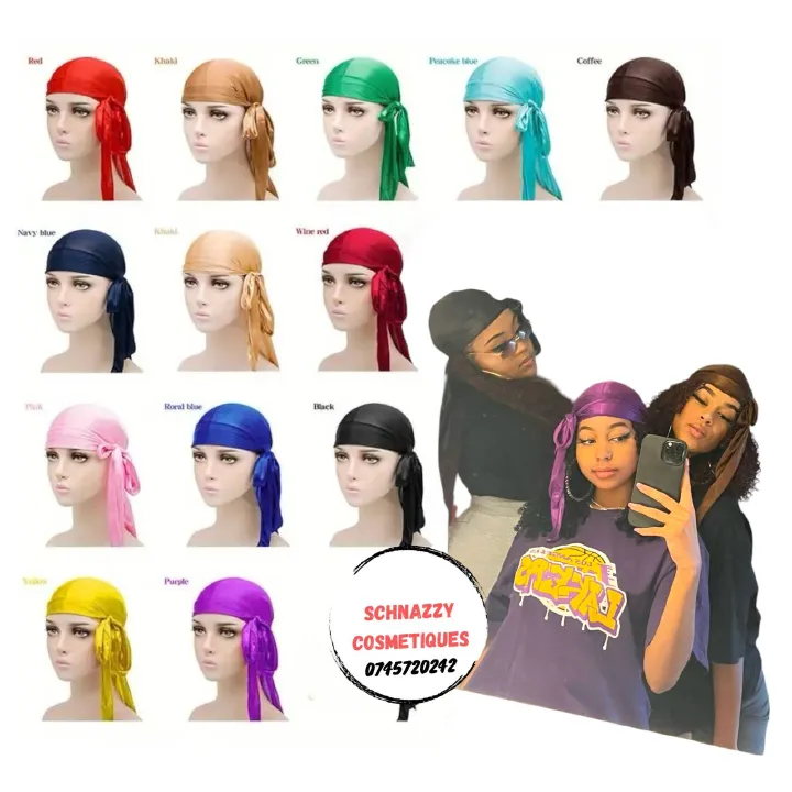 Mens Women Unisex Durag Du-rag Bandana Sports Scarf Head Wrap Tie Down Durag for Waves Silk Durag Mens Women Unisex Durag Du-rag Bandana Sports Scarf Head Wrap Tie Down Durag for Waves Silk Durag