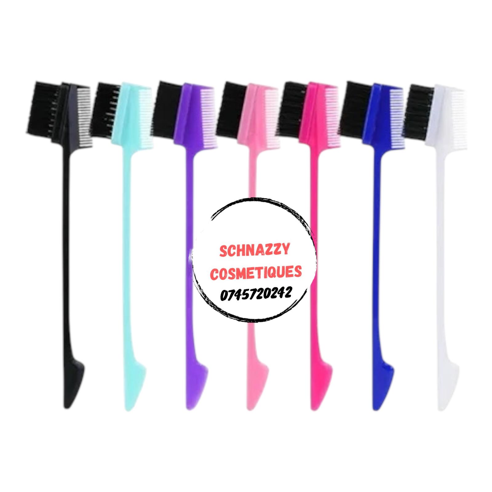 1pc Edge Control & Baby Hairs Brush Double Sided Hair Edge Control Double-Sided Brush Soft Eyebrow Brush Edge Control & Baby Hairs Brush Double Sided Hair Edge Control Double-Side Brush Soft Brush