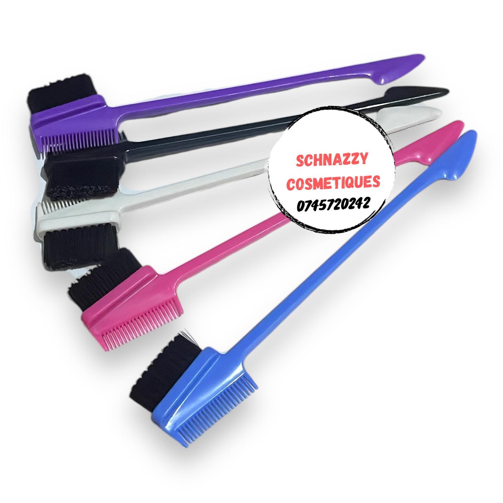 1pc Edge Control & Baby Hairs Brush Double Sided Hair Edge Control Double-Sided Brush Soft Eyebrow Brush Edge Control & Baby Hairs Brush Double Sided Hair Edge Control Double-Side Brush Soft Brush