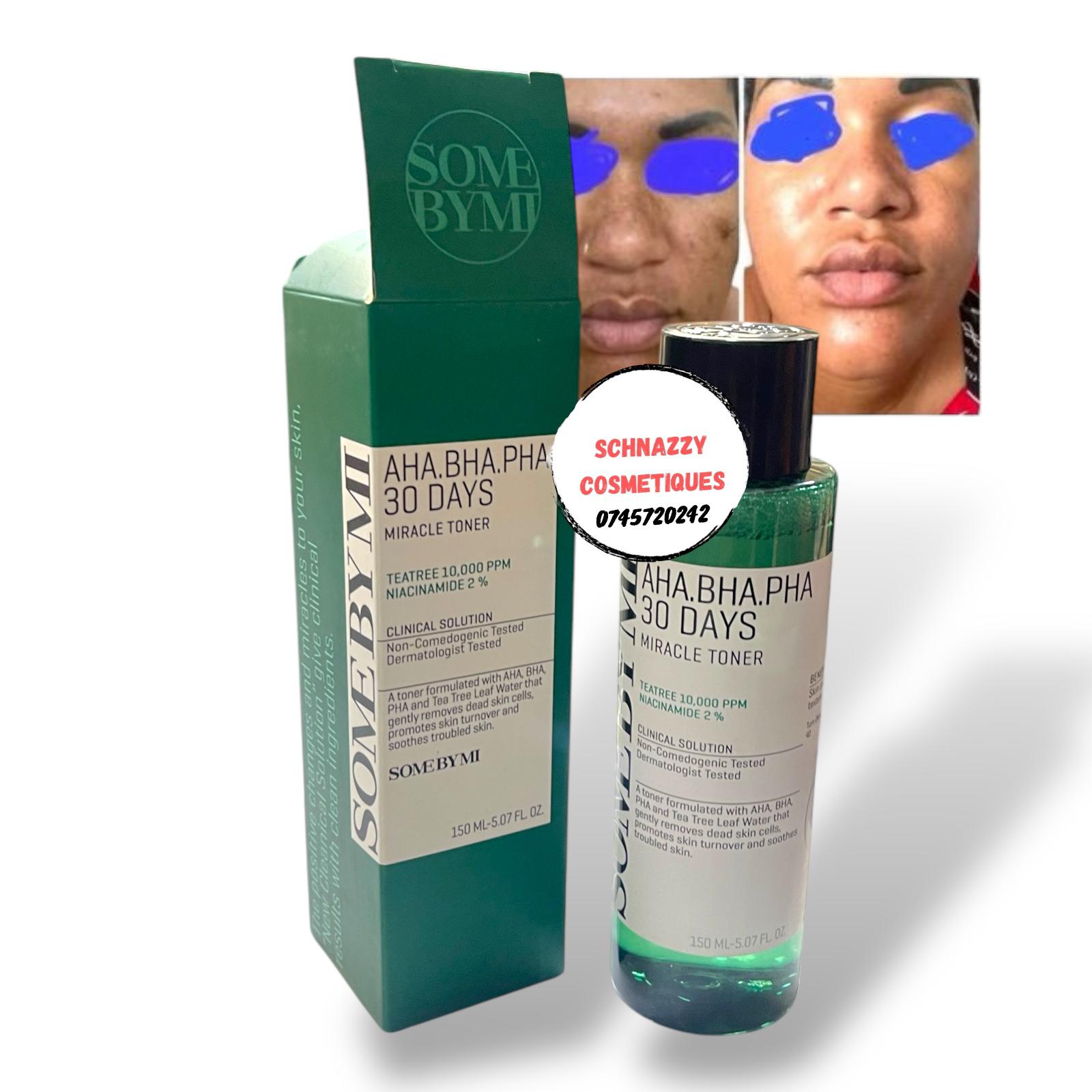 SOME BY MI 30 Days Soothing Miracle Toner AHA BHA PHA Teatree Leaf 10000ppm Niacinamide 2% Clinical Solution Dermatologist Tested for Skin Turnover Gentle Exfoliation Clear Skin