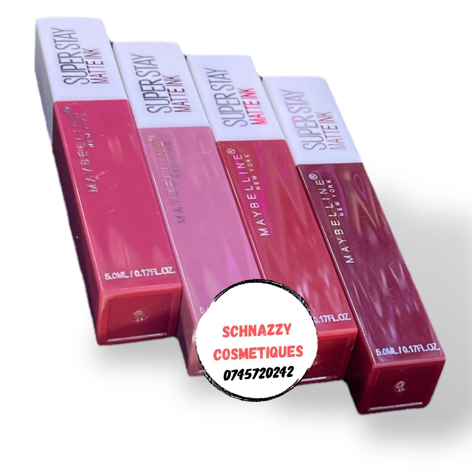 Superstay Lipstick 4pcs Matte Lippies Matte Liquid Lipstick Set Highly Pigmented Smooth Long Lasting Non-Stick Cup
