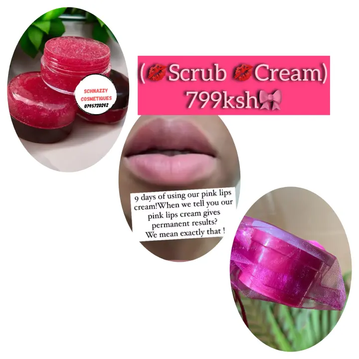 Magic Pink Lips Scrub + Pink Lips Cream Quick Easy Lip Tint Lip Therapy Organic Pink Lip Salve Cream Dark Lips Black Smoker Lips Get Rosy Pink Lips