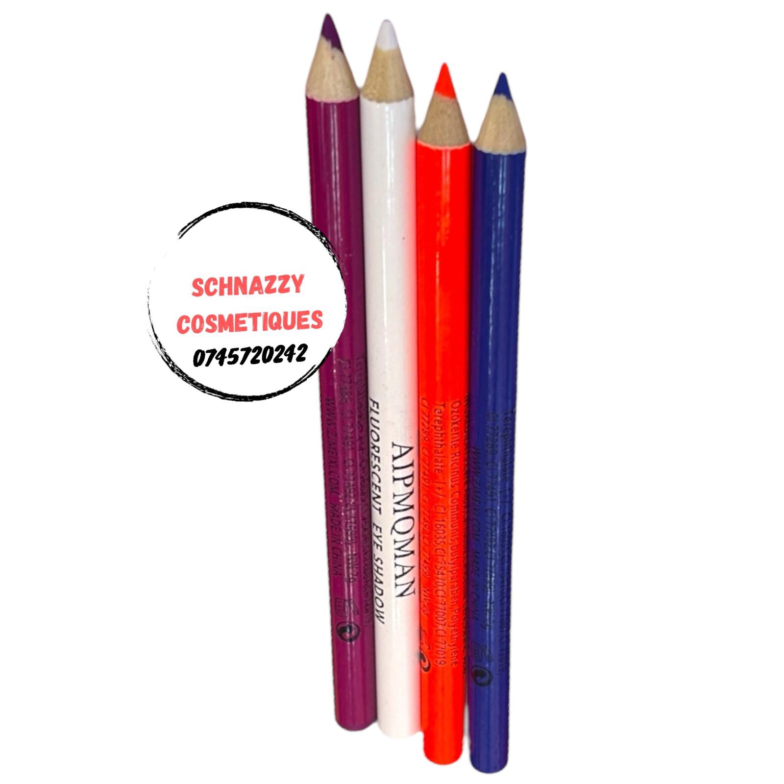 4pcs Neon Eyeliner Eyepencil Trendy Chic Retro Makeup 4pcs Neon Eyeliner Eyepencil Trendy Chic Retro Makeup Cat Eye Winged Eyeliner Neon Colors Eyeshadow MUA Make Up School Artist Photography