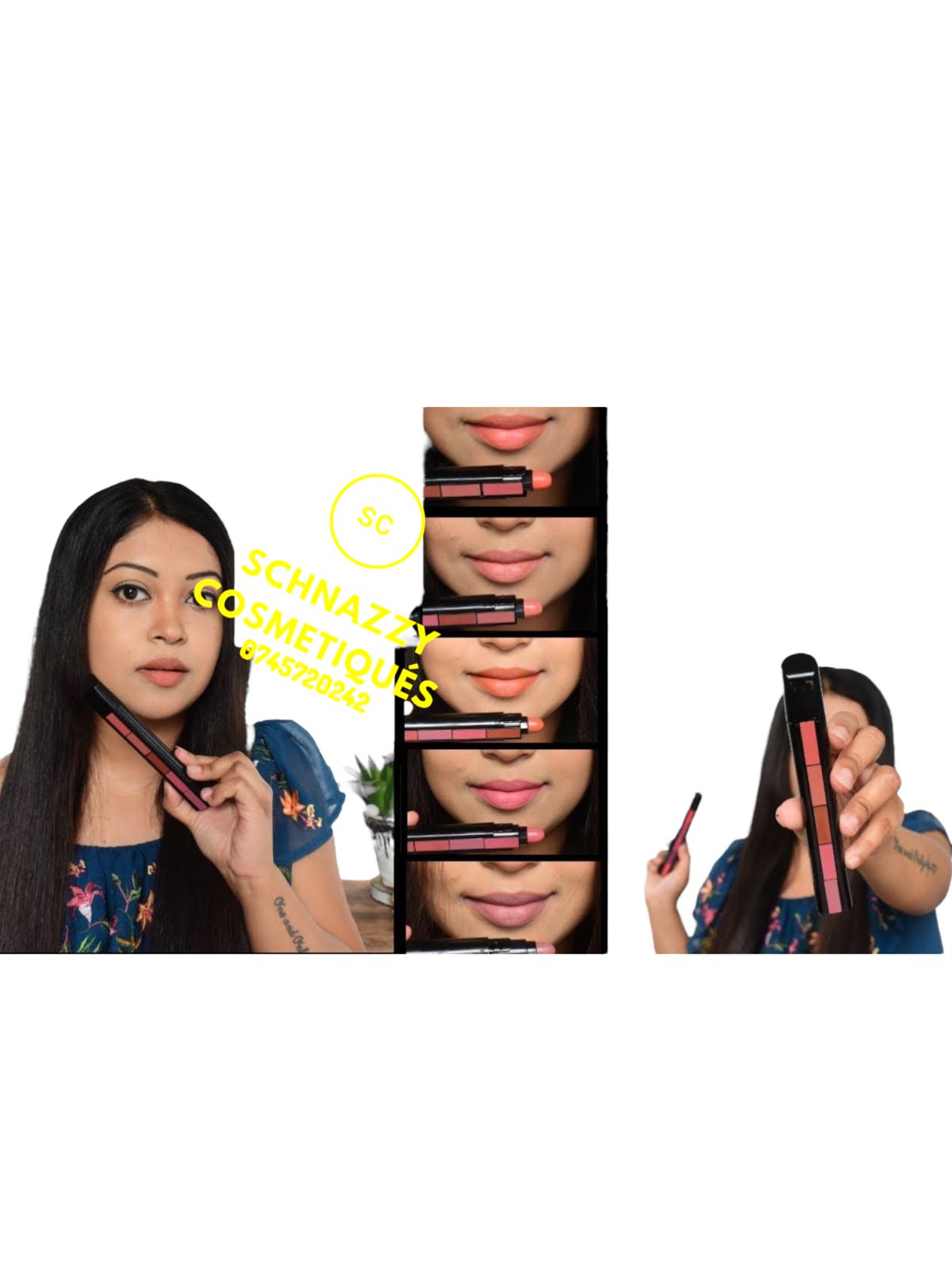 NEW!! Trending Limited Offer Sale 5 in 1 Mini Lippies Lipstick Kit Exciting Shades All You Need in One Stick 5 Cool Shades Suits All Skin Tones and Makeup Looks view 6