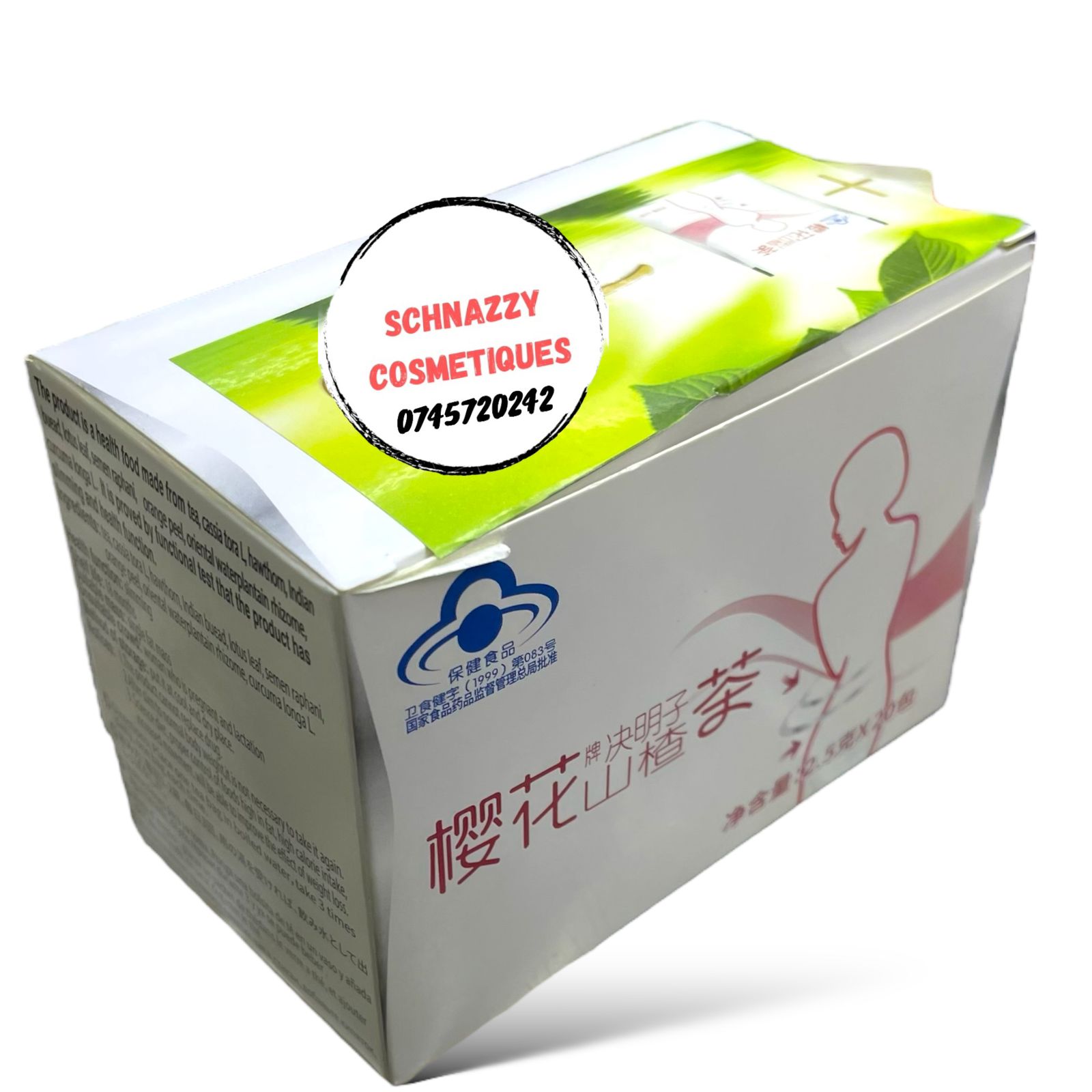 Limited Time Sale Women Flat Tummy Contour Tea Chinese Studied Herbal Trimming Fat Burn Slimming Formulation Tea CASSIA HAWTHORNE GINSENG PERILLA 2.5g x 20