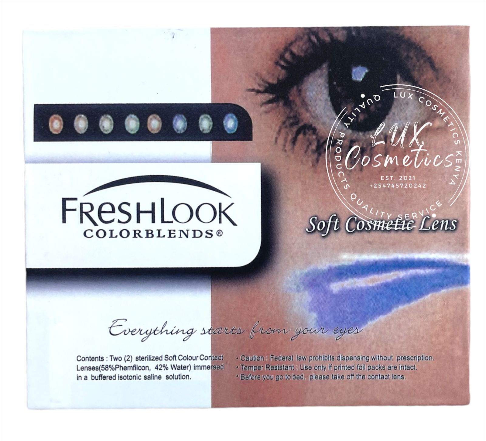 1 Pair Eye Contact Lens Cosmetic Aesthetic Use 0.00 Lens Color Blends Eye Contacts (Blue Green Grey Brown Honey Turquoise Amethyst Pure Hazel True Sapphire Sterling Gray Brilliant Blue Gemstone Green)