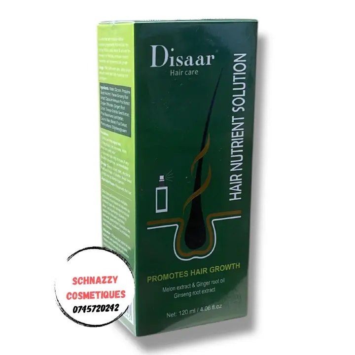 Disaar Hair Care Hair Nutrient Solution Promotes Hair Growth Neo Hair Growth Lotion 100% Natural Treatment 120ml with Melon Extract and Ginger Root Oil