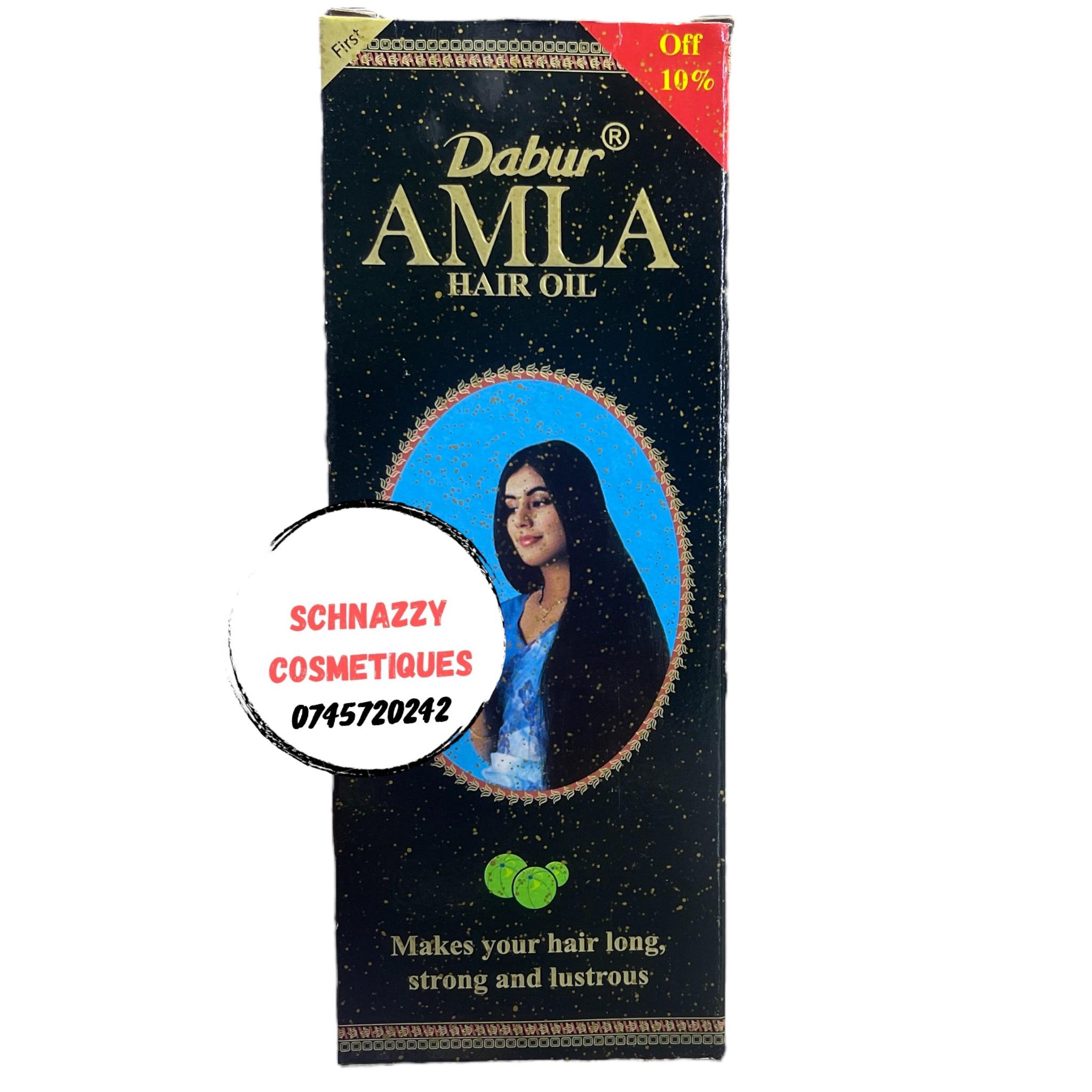Dabur Amla Hair Oil Improve Quality of Hair Healthy Scalp Circulation Thicker Stronger Hair Strands Promotes Vibrant Roots Stimulates Hair Growth Stronger Longer Thicker Hair