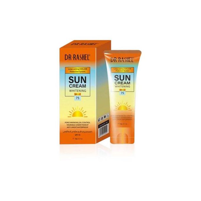 Dr. Rashel Sunscreen Sunblock Sun Cream Prevent Sunburn Block Sun Damage Tanning Aging for Outdoors Beach Sun Exposure SPF 75 PA+++