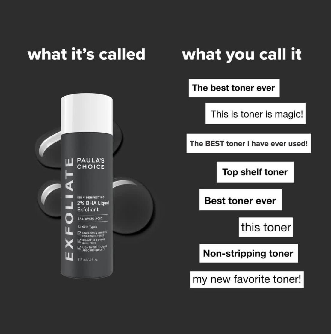 Paula's Choice Skin Perfecting 2% BHA Salicylic Acid Soothing Green Tea Fast absorbing removes dead skin cells and fights Breakouts, Blackheads, Reduce enlarged pores, Dull skin Quickly calms redness