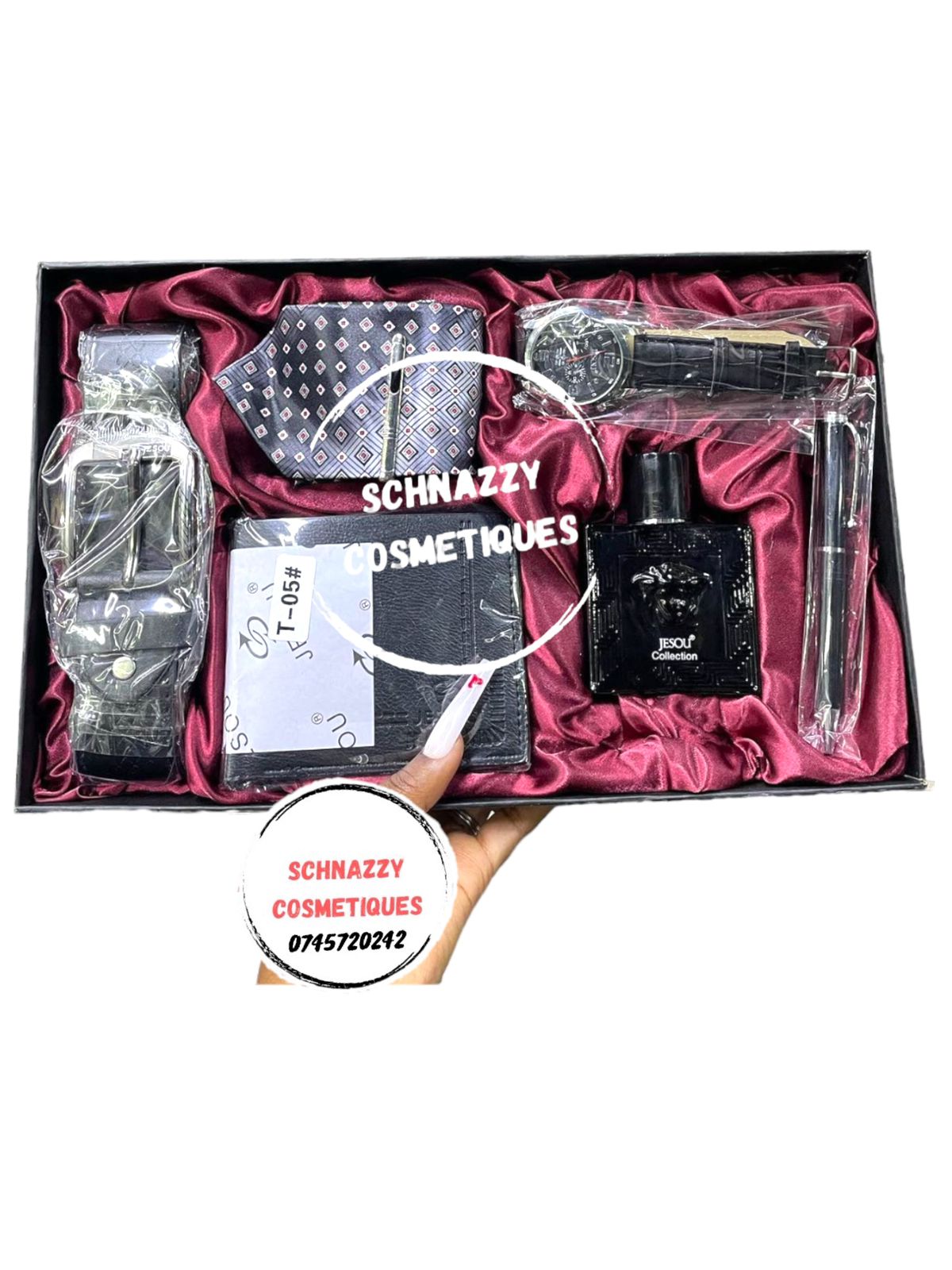Limited Sale JESOU Classic Men Luxury Gift Set Sunglasses + Belt + Watch + Wallet + Keychain Man Gift Dad Gift Husband Gift Boyfriend Gift Male Gift Christmas Men Valentines Gifts Father Gift