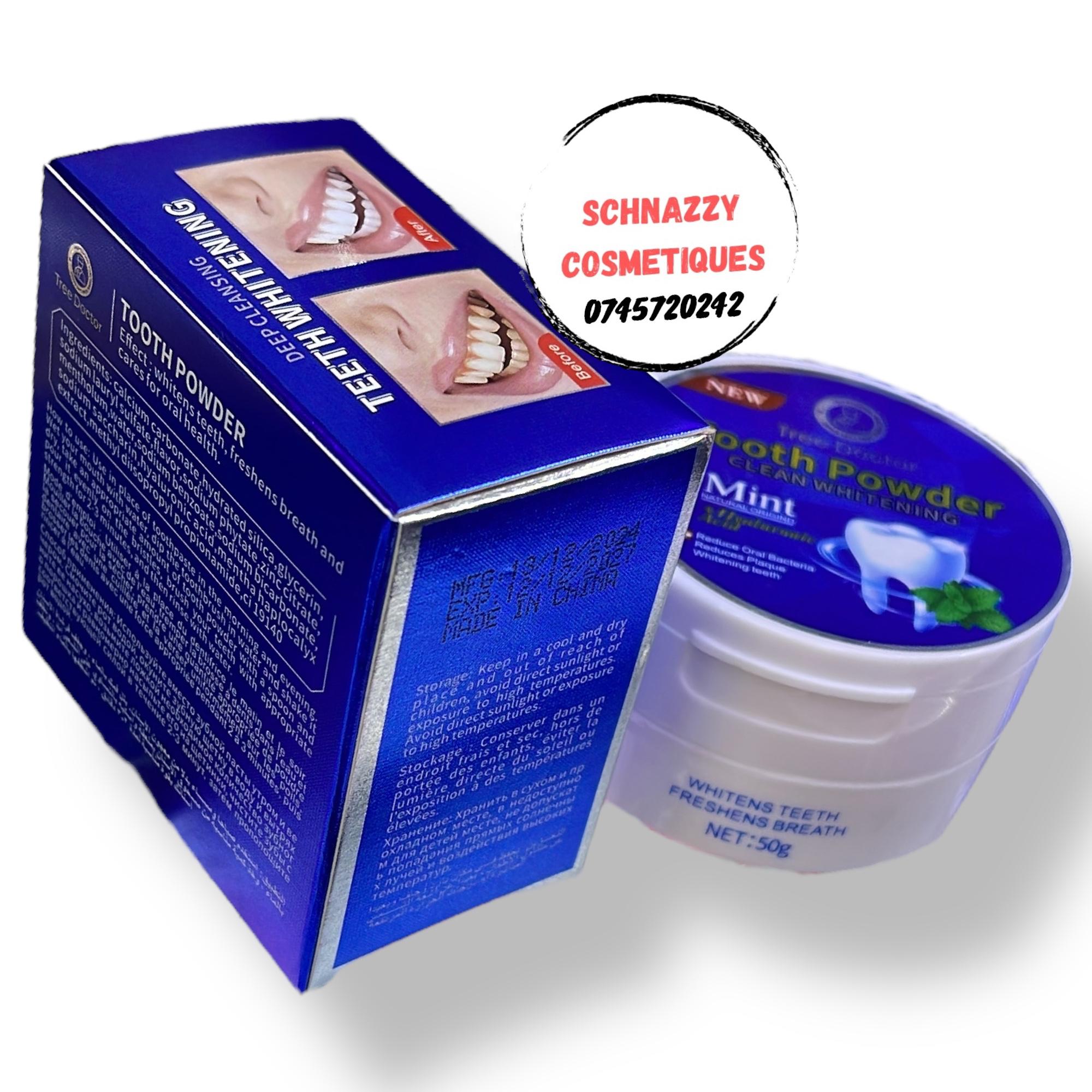 Teeth Whitening 50g Tooth Powder Unisex Clean Whitening Reduce Oral Bacteria Reduce Plaque Freshens Breath Deep Cleansing Quality Oral Health Sparkling Smile