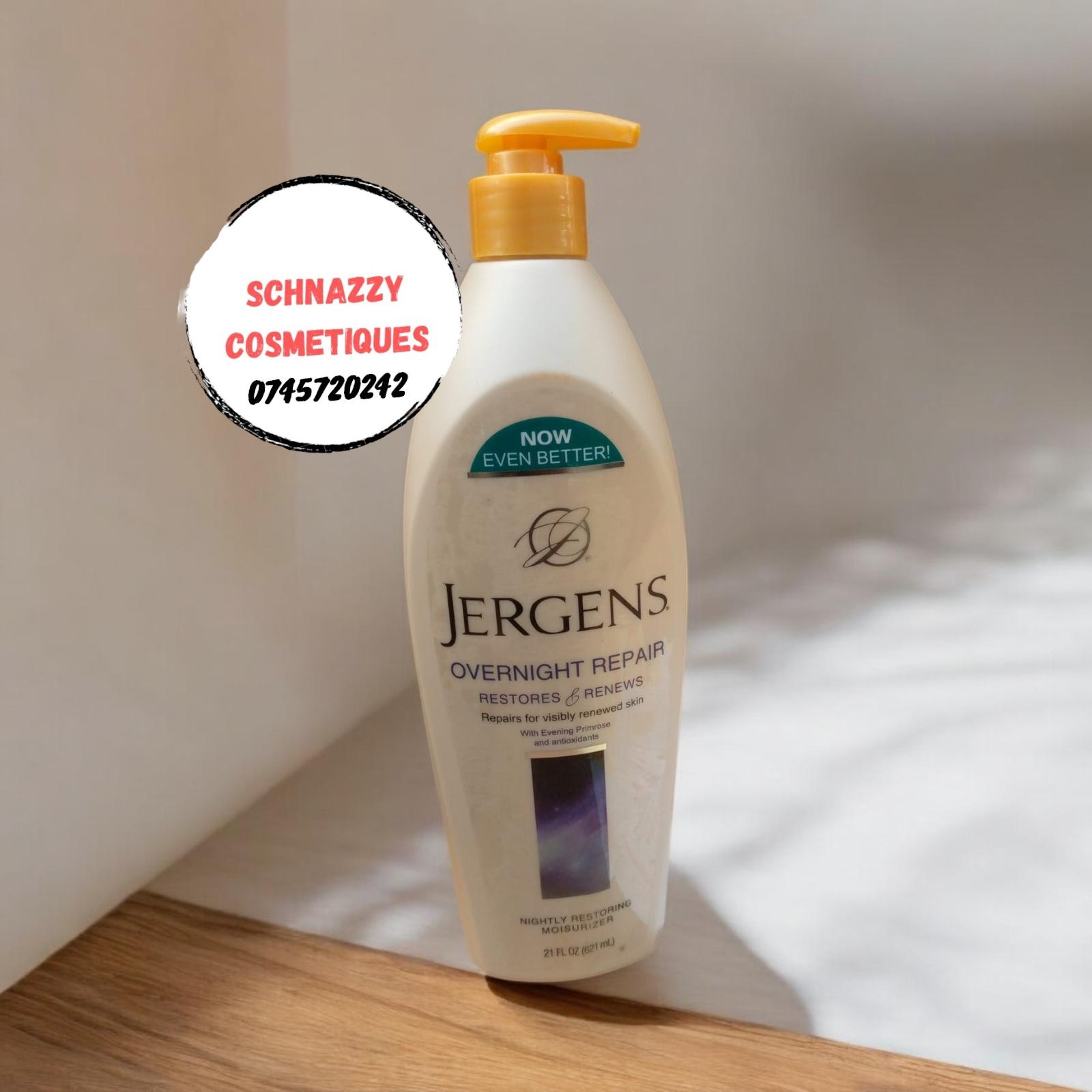 Jergens Body Lotion 621ml ( Age Defying Skin Firming Papaya Honey Soothing Aloe Skin Whitening Care Overnight Repair Natural Glow Daily Moisture Shea Butter Hydrating Coconut)