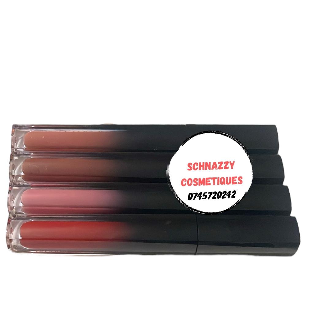 4pcs Beautiful Lips Assorted Matte Liquid Lipsticks Longlasting Rich Color Payoff Doesn't Break Matte Huda Beauty Lipstick