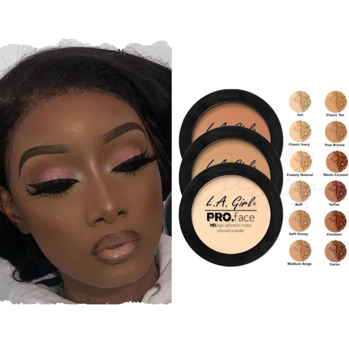 L.A.Girl Pro Face HD High Definition Matte Pressed Powder Oil Control Soft Matte Longwear Oil Control Sets Makeup in Place