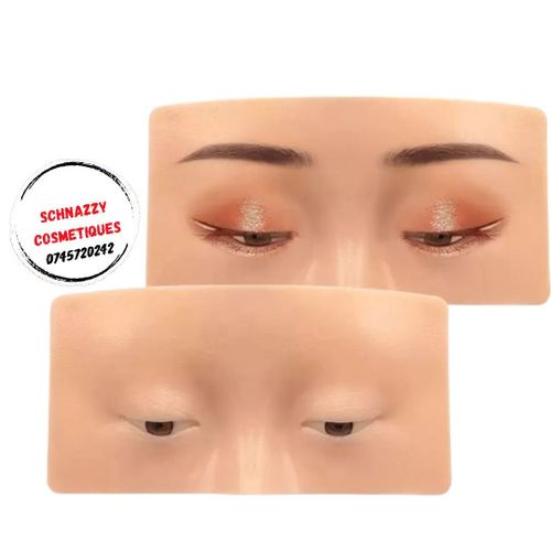 Reusable Realistic 3D Silicon Face Makeup Dummy MAKEUP PRACTICE BOARD BEAUTY STUDENT PRO-MUA LEARNER BEGINNERS Beauty Academy Training Practice Face Eyelash Brows Makeup Face Mask Eyeshadow