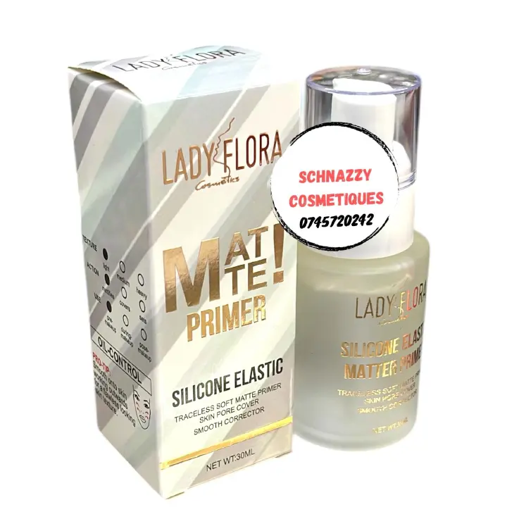 Lady Flora Matte Makeup Primer 30ml Oil Control Smooth Flawless Base Clean Longlasting Face Beat Ultralightweight Minimises Appearance of Pores Matte Velvety Finish