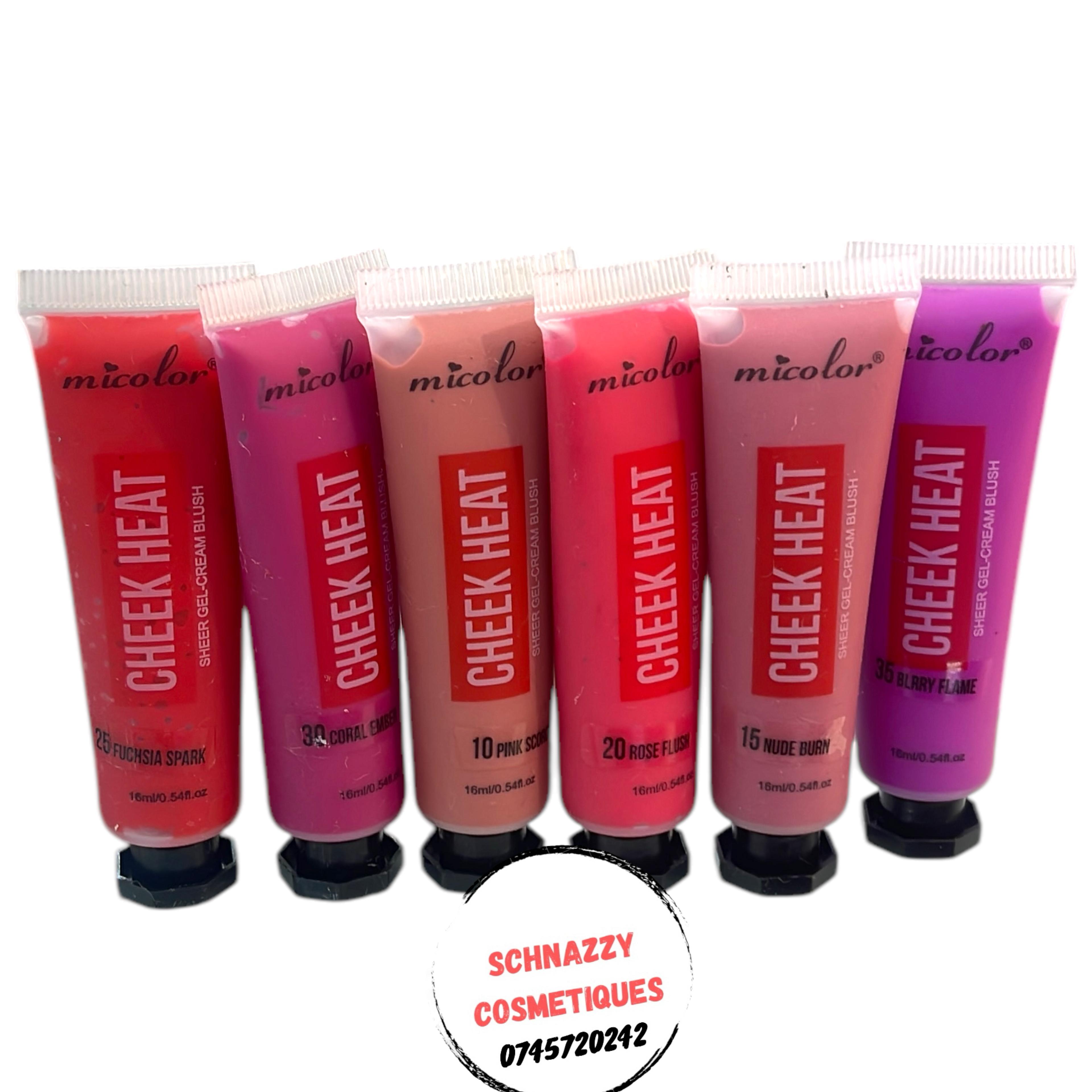 3pcs Cheek Heat Blush Infused with Colorful Pigments that Create a Buildable Natural Look Instant Tint Soft Dewy Finish from Subtle Color Hint to Dramatic Bold
