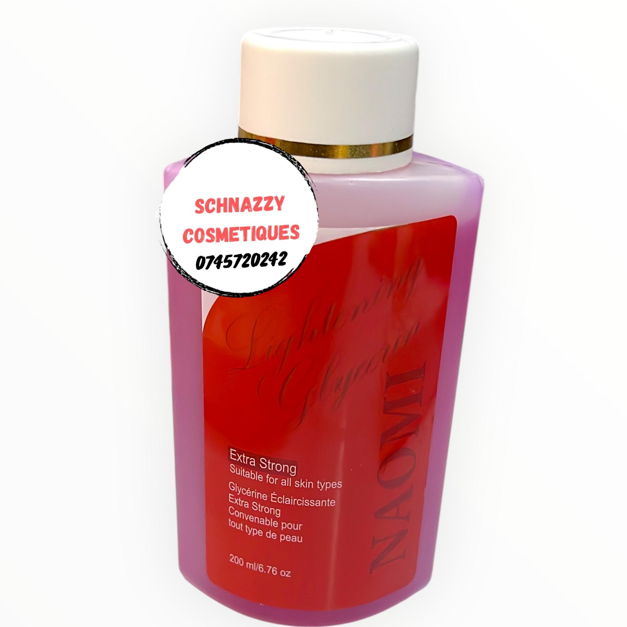 NAOMI Lightening Glycerine Extra Strong Lighten Up Blemishes Pigmentation Brown Spots Dull Complexion More Fresh, Smooth Radiant Skin 200ml
