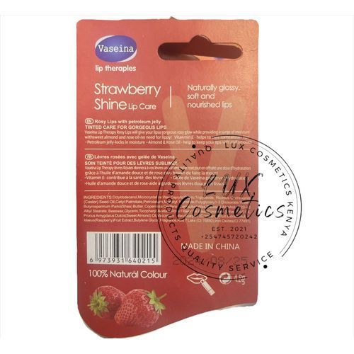 Moisturising Lip Care Balm Lip Therapy Soft Nourished Lips Relieves dry, dull and cracked lips, while locking in moisture to help them heal. Helps to lock in moisture for beautiful, healthy lips