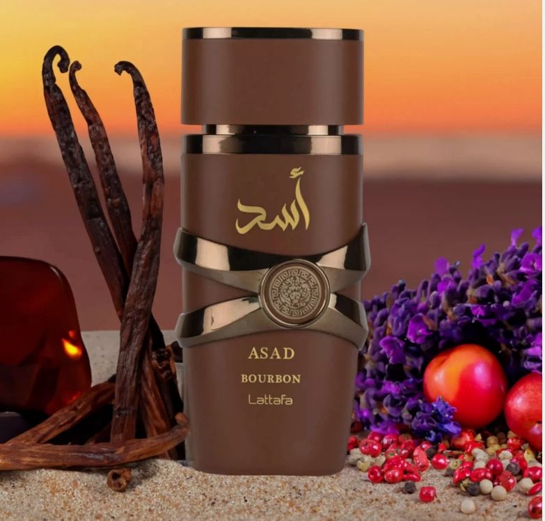 Lattafa Pride ASAD BOURBON For Men Oriental Spicy Fragrance Notes Lavender, Bourbon Vanilla, Vetiver, Amber, Mirabelle Plum
