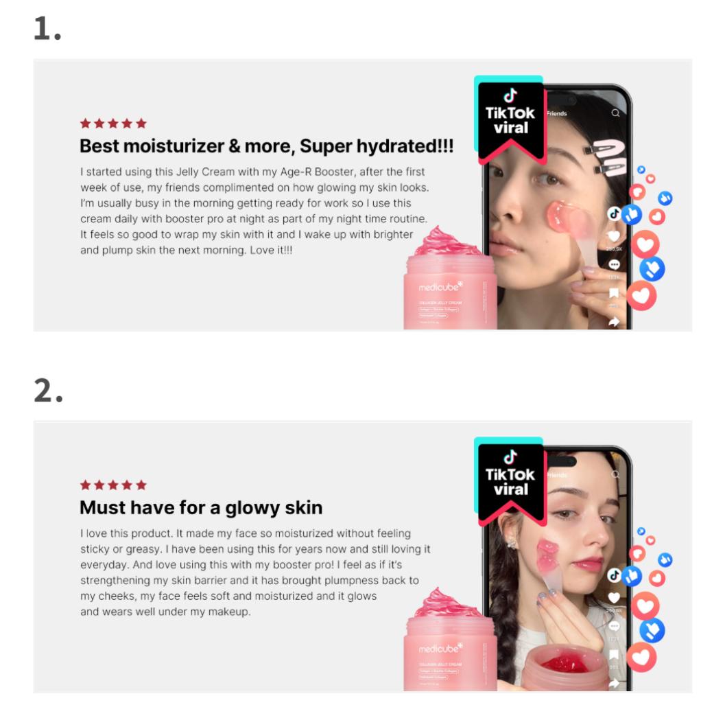 New Trending Viral MEDICUBE COLLAGEN JELLY CREAM with Niacinamide and Squalane Soluble Hydrolyzed Collagen Face Cream Better Absorption and Deeper Penetration for Even Radiant Hydrated Glass Skin Glow