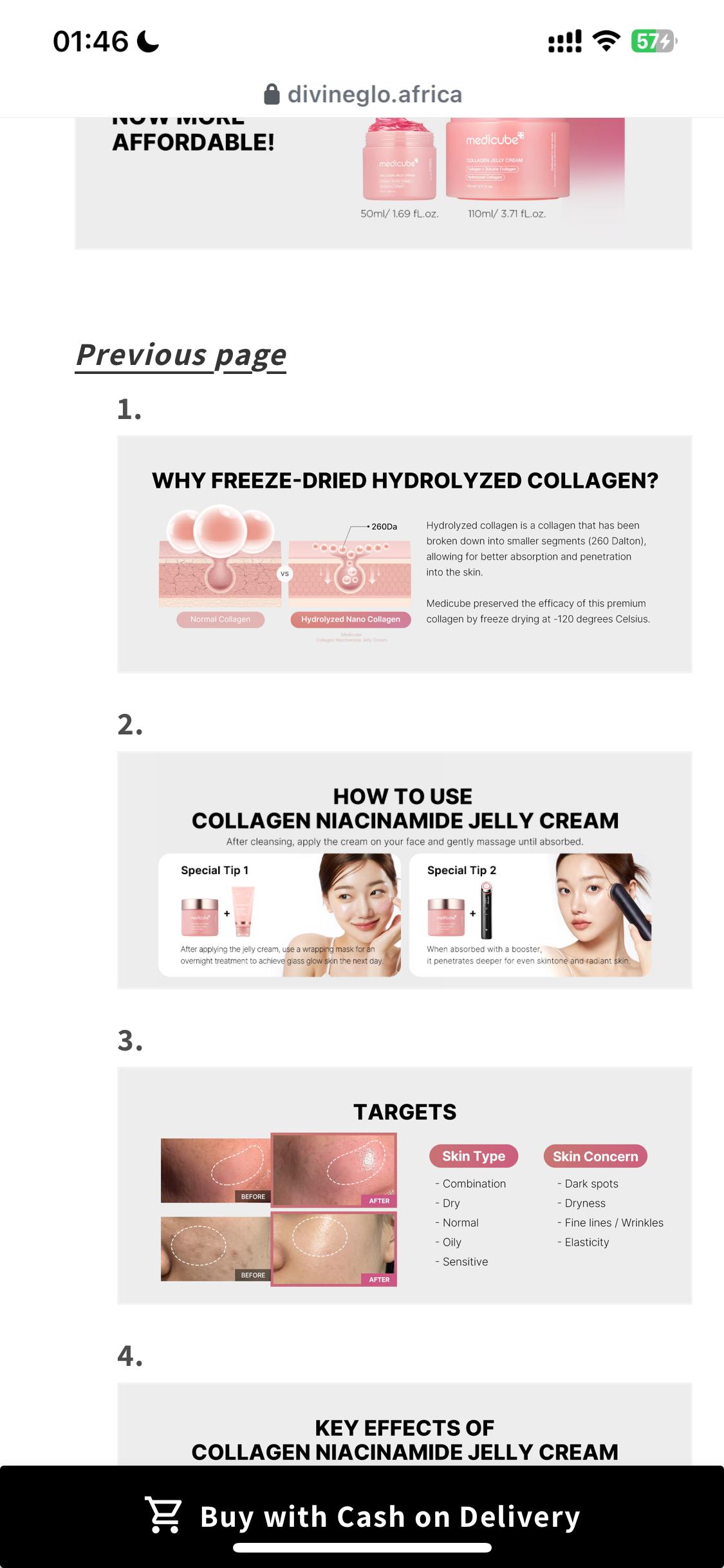 New Trending Viral MEDICUBE COLLAGEN JELLY CREAM with Niacinamide and Squalane Soluble Hydrolyzed Collagen Face Cream Better Absorption and Deeper Penetration for Even Radiant Hydrated Glass Skin Glow
