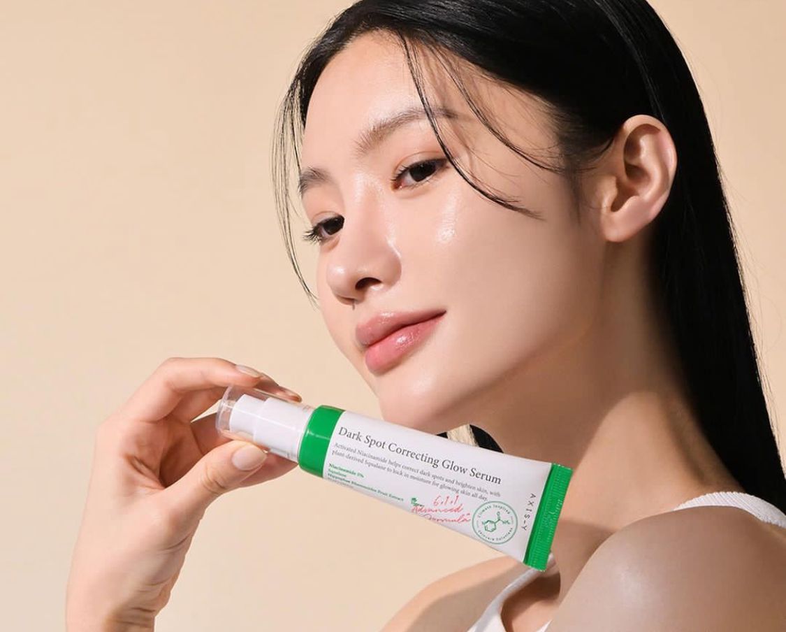 AXIS-Y Dark Spot Correcting Glow Activated Niacinamide Treats Hyperpigmentation Brightens Improves Uneven Skin Tone Squalane to Retain Skin Moisture ( AXIS Y CREAM AXIS Y SERUM)