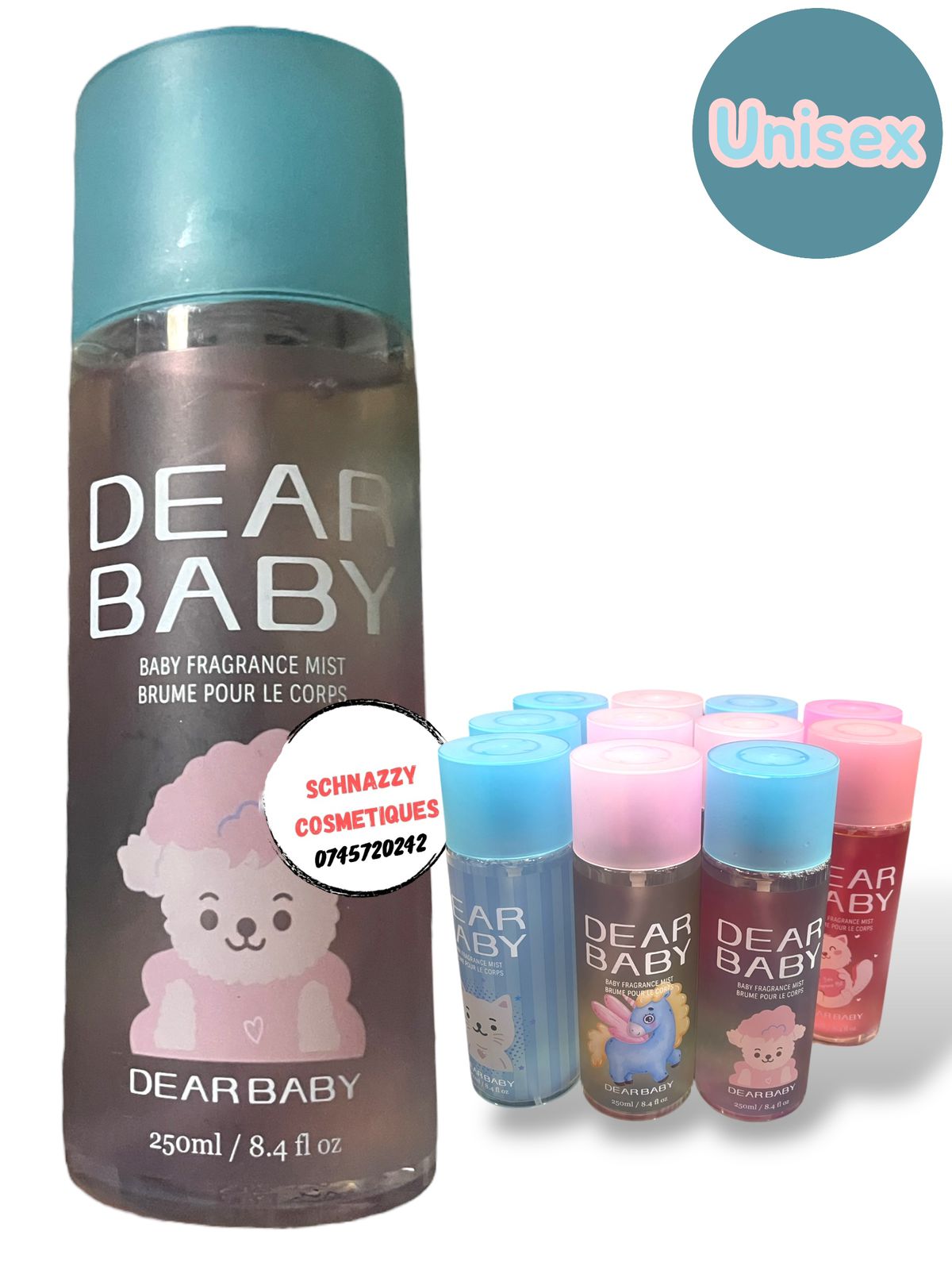 Dear Baby 250ml Baby Fragrance Mist Kids Children Perfume Smells Heavenly Subtle Comforting Luxury Unisex Child Gift Baby Gift