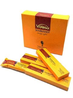 Vitamax Doubleshot Energy Potency for Men Libido Boost Stamina Vitality Perfomance Organic 10 Satchets Variations: Honey with Maca Premix or Energy Booster Coffee