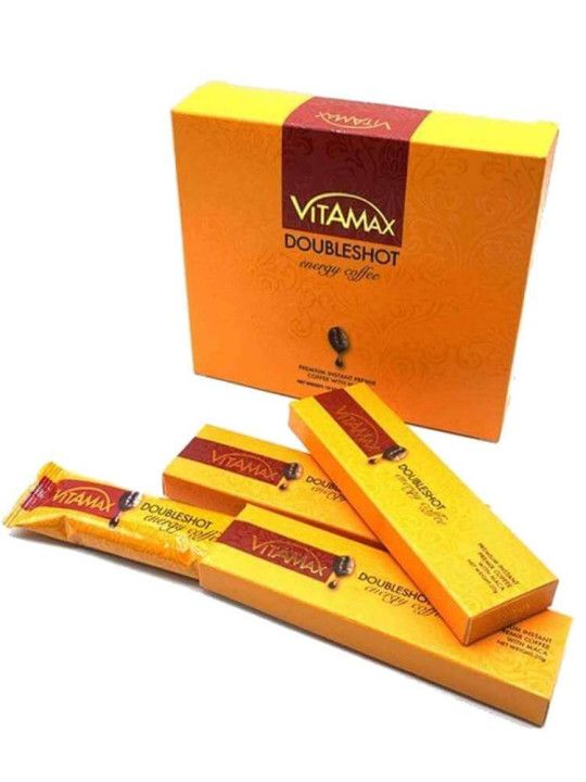 Vitamax Doubleshot Energy Potency for Men Libido Boost Stamina Vitality Perfomance Organic 10 Satchets Variations: Honey with Maca Premix or Energy Booster Coffee view 6