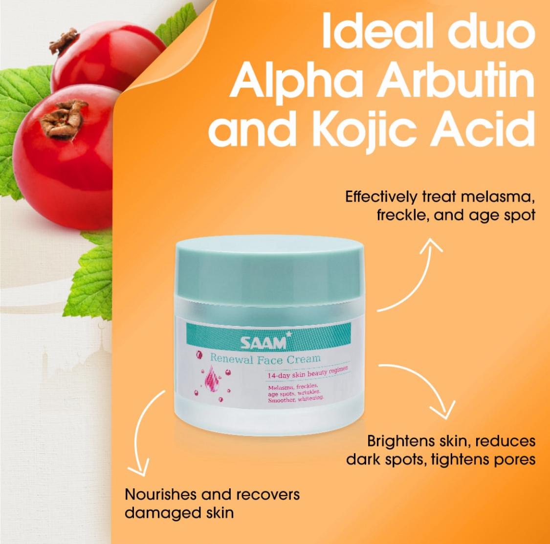 OFFER!!! AUTHENTIC SAAM CREAM Face Renewal Face Cream with Scan Code for Melasma Age Spots Hyperpigmentation Sunburn Red Face Reveal Brighter Even Toned Radiant Skin