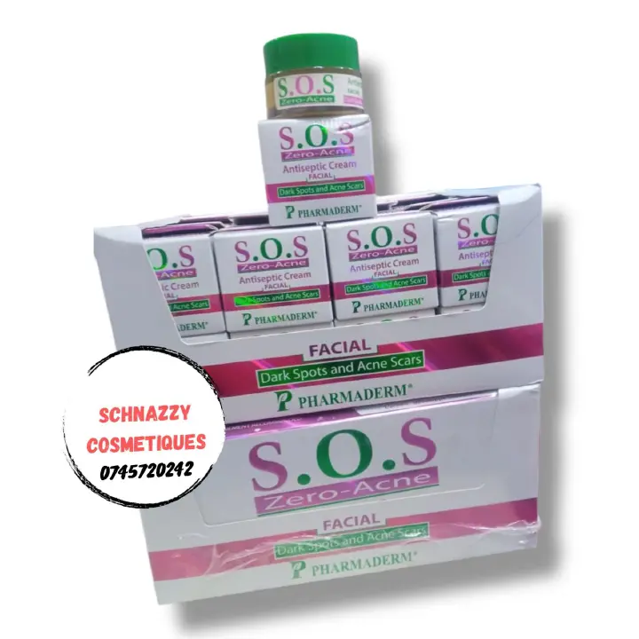 S.O.S Zero-Acne Antiseptic Facial Cream Acne Pimple Marks Dark Spots Blemishes	SOS Medicated Face Cream