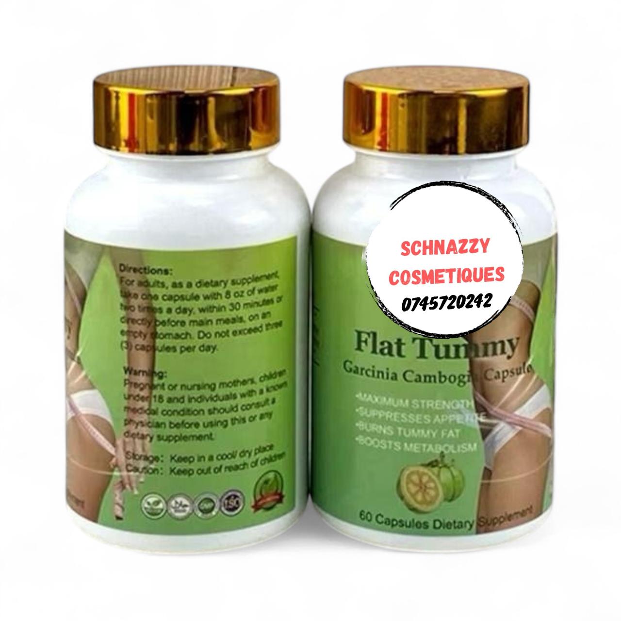 NEW!! LIMITED TIME OFFER!! Flat Tummy 60 Caps Garcinia Cambogia (Hydroxycitric Acid) Burns Belly Fat Suppresses Appetite Boosts Metabolism Effective Weightloss Tablets (#ozempic #weightloss #slimming)