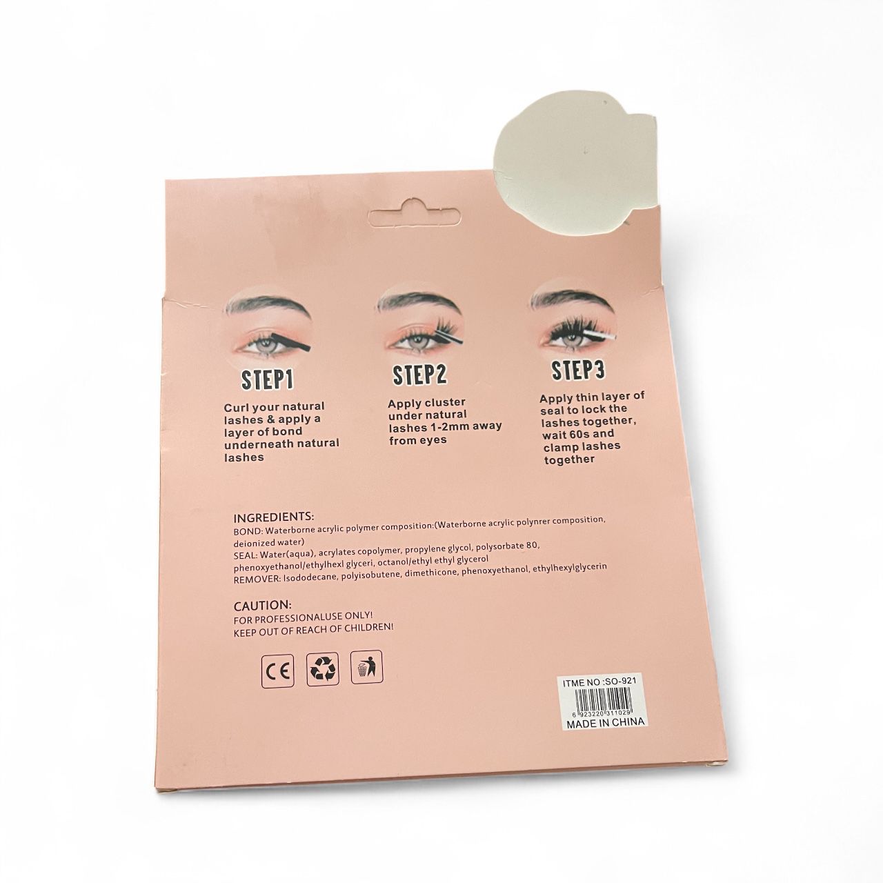 Cluster Individual Eyelash Extension Reusable Cluster Mink Curl Eye Eyelashes DIY Lash Kit with Adhesive and Tweezer Light as Air