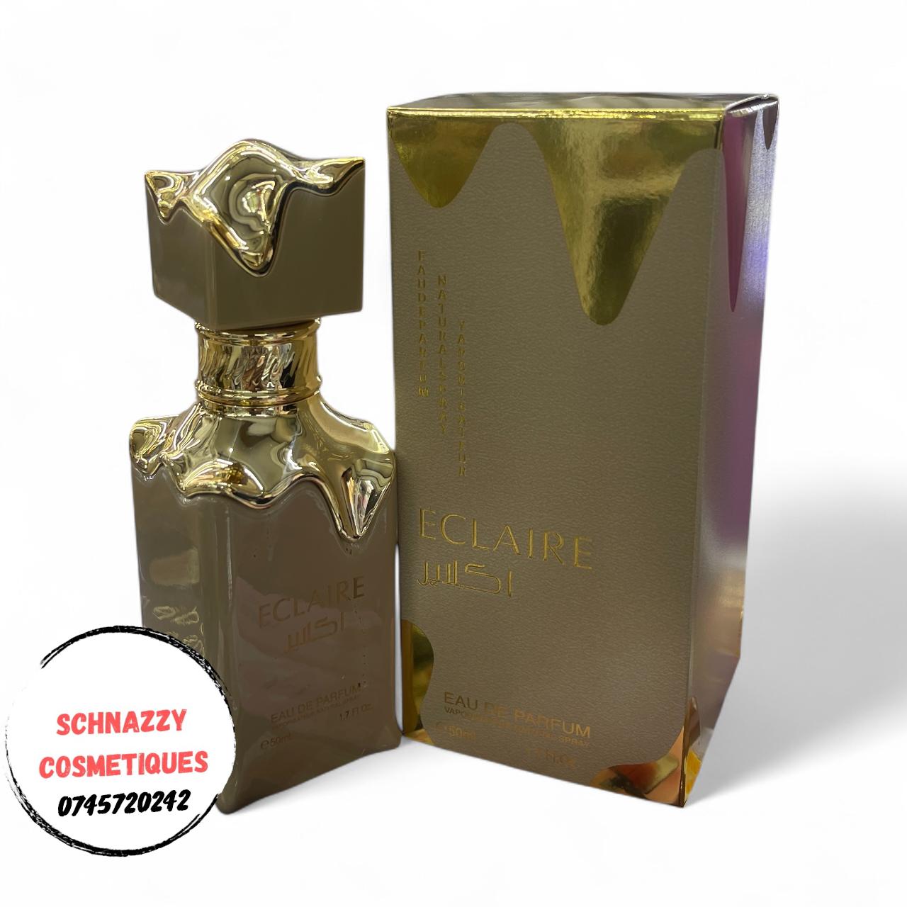 50ml!!! Eclair Perfume Floral Fruity Gourmand Fragrance for Women Top notes are Caramel, Milk and Sugar; Middle notes are Honey and White Flowers; Base notes are Vanilla, Praline and Musk