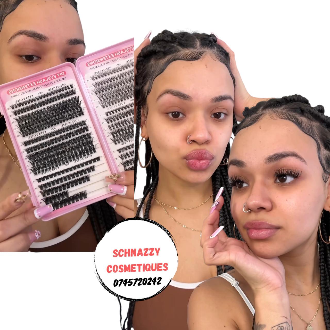 NEW!! Trending Limited Offer Sale Bulk Supply Lashtech Wallet Clustered Assorted Lengths Lashes Curl Mink Lash Fluffy Full Baddie Cluster Lashes Mini Strips Faux Human Hair Thick Dark Lashes