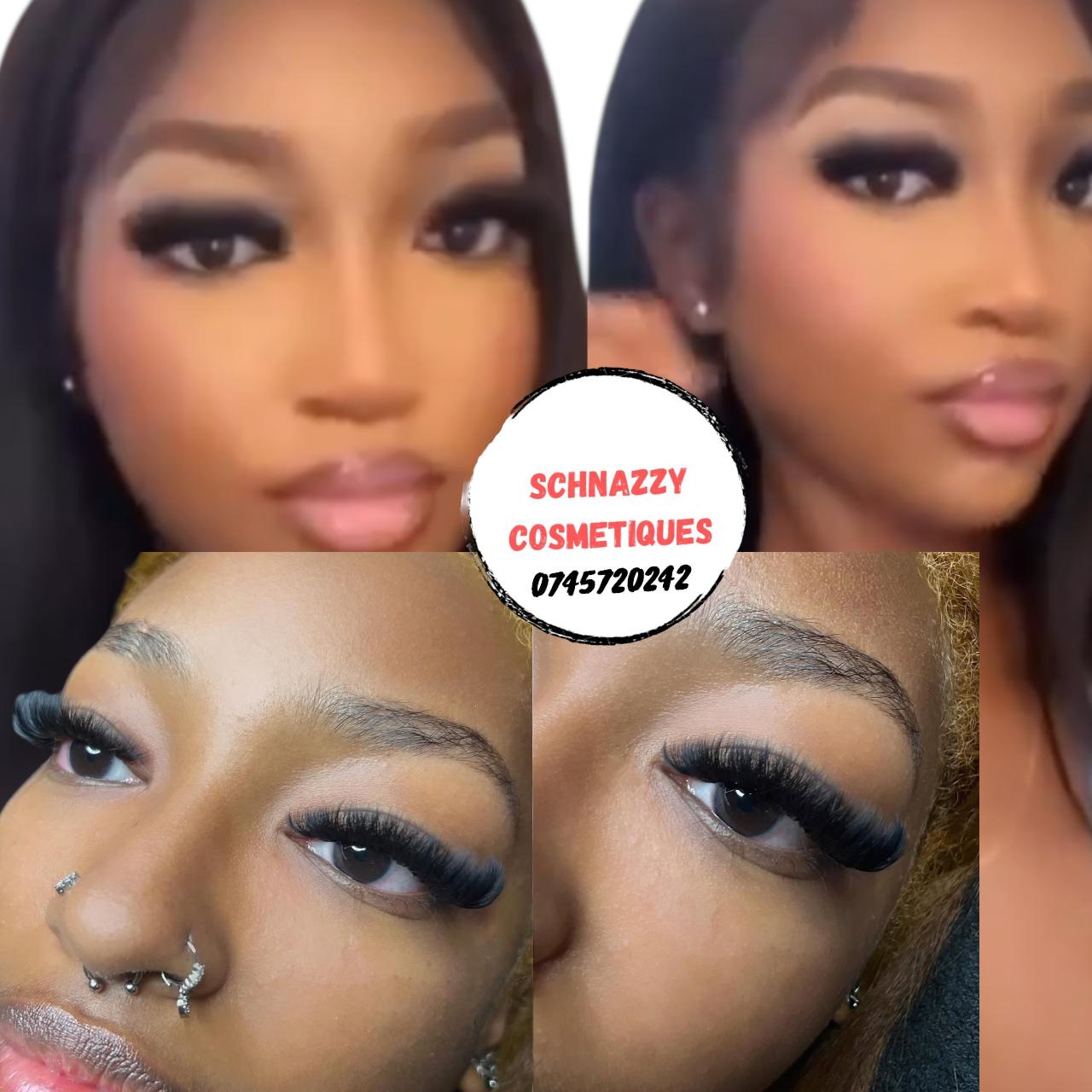 Clustered Assorted Lengths Lashes 6D Mink Lash Fluffy Full Baddie Lashes Mini Strips Faux Human Hair Thick Dark Lashes