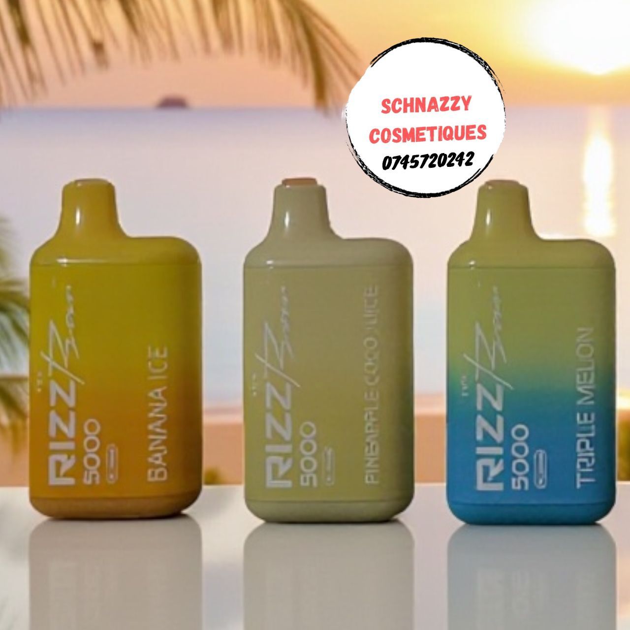 The Rizz Cloud Chasers Premium Disposable Smoker Vape Pen High Quality Constant Taste E-Cigarette Bar Stylish Sleek Portable Rechargeable 5% Nicot 10ml Capacity 5000 Puffs Smooth Flavor Vapors (18+)