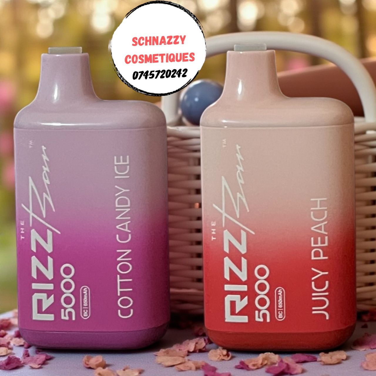 The Rizz Cloud Chasers Premium Disposable Smoker Vape Pen High Quality Constant Taste E-Cigarette Bar Stylish Sleek Portable Rechargeable 5% Nicot 10ml Capacity 5000 Puffs Smooth Flavor Vapors (18+)