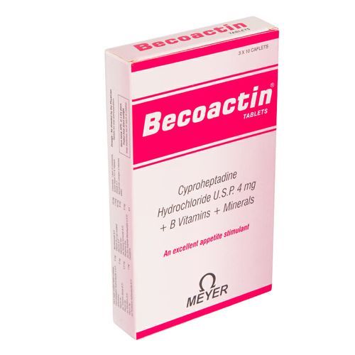 Meyer Becoactin Synergistic Combination of Cyproheptadine B Vitamins Improve Appetite Increase Weight Regulate Metabolism Tackles Eating Disorders Poor Appetite Weight loss