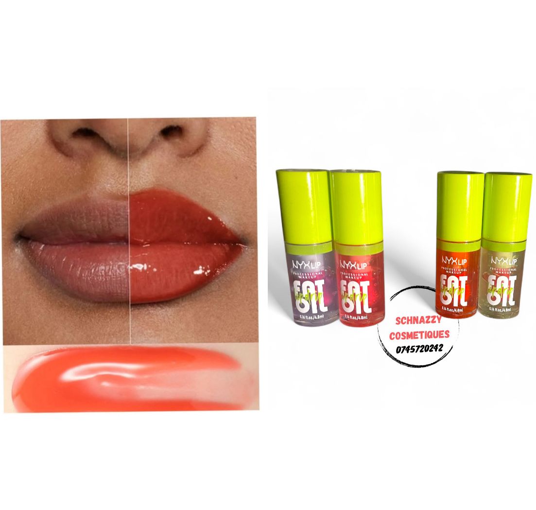 [NEW] Soft Girl Gem! Get 2pcs Vibrant NYX Professional Makeup Fat Oil Lip Drip Lip Gloss Trendy Cool Sheer Tinted Lip Oil Lipstick Lippies Soft Smooth Hydrating Lasting Non-Sticky